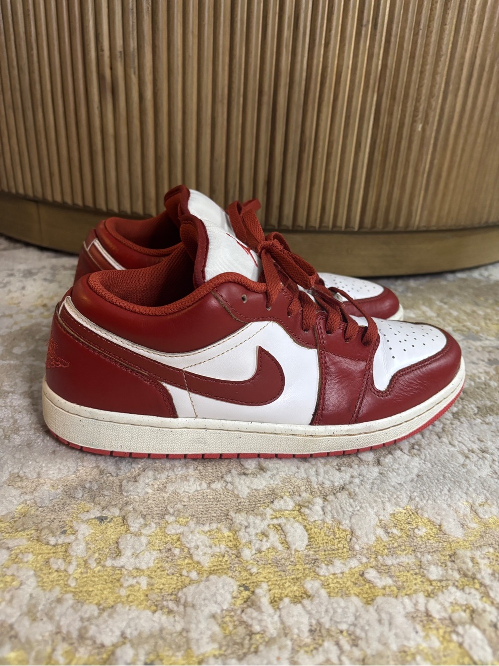Nike Air Jordan 1 Low SE Dune Red White Lobster FJ3459-160 Men's Size 8